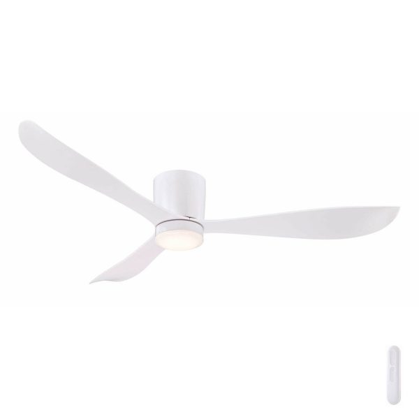 Instinct Dc Ceiling Fan With White, Best Quiet Ceiling Fans Without Lights