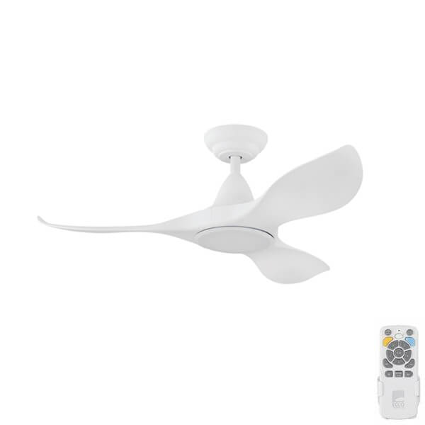 Noosa DC CCT LED Ceiling Fan With Remote - White 40"