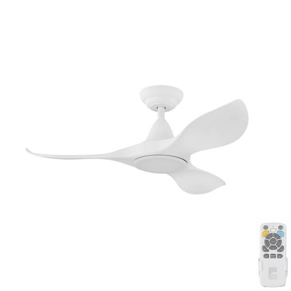 Eglo Noosa DC Ceiling Fan with CCT LED Light White 40"