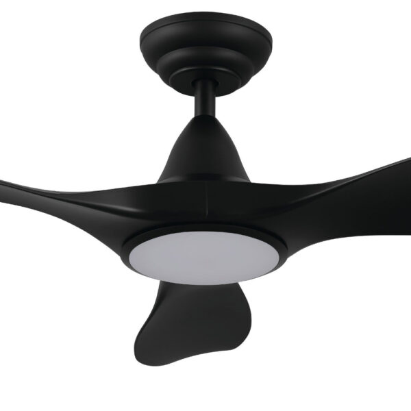 Noosa DC CCT LED Ceiling Fan With Remote - Matte Black 46"