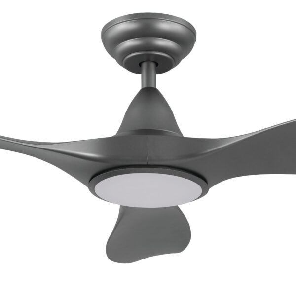 Noosa DC CCT LED Ceiling Fan With Remote - Titanium 46"