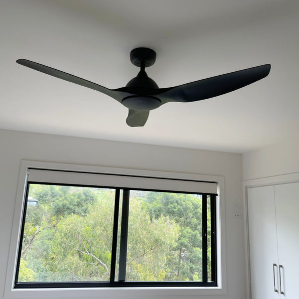 Fanco Horizon High Airflow DC Ceiling Fan with Wall Control & Remote/SMART - Black 52"
