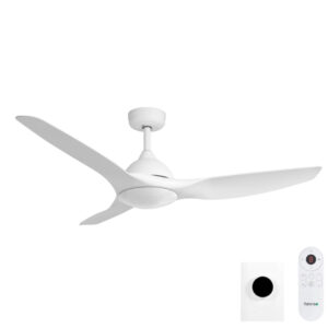 Fanco Horizon High Airflow DC Ceiling Fan with Wall Control & Remote/SMART - White 52"