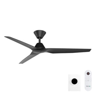 Fanco Infinity-iD DC Ceiling Fan with Wall Control & Remote/SMART - Black 54"