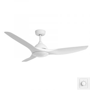 Fanco Horizon High Airflow DC Ceiling Fan with Wall Control - White 52"