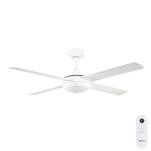 Fanco Eco Silent Deluxe DC SMART Ceiling Fan with CCT LED Light & Remote - White 52"
