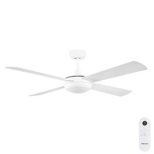 Fanco Eco Silent Deluxe DC SMART Ceiling Fan with CCT LED Light & Remote - White 56"