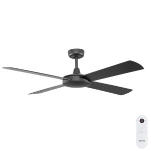 Fanco Eco Silent Deluxe DC SMART Ceiling Fan with Remote - Black 56"