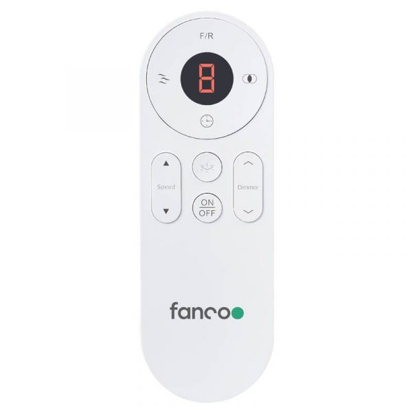 Fanco Eco Silent Deluxe DC SMART Ceiling Fan with Remote - White 56"