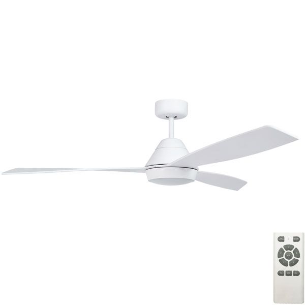 Fanco Eco Breeze DC Ceiling Fan with CCT LED Light and Remote White