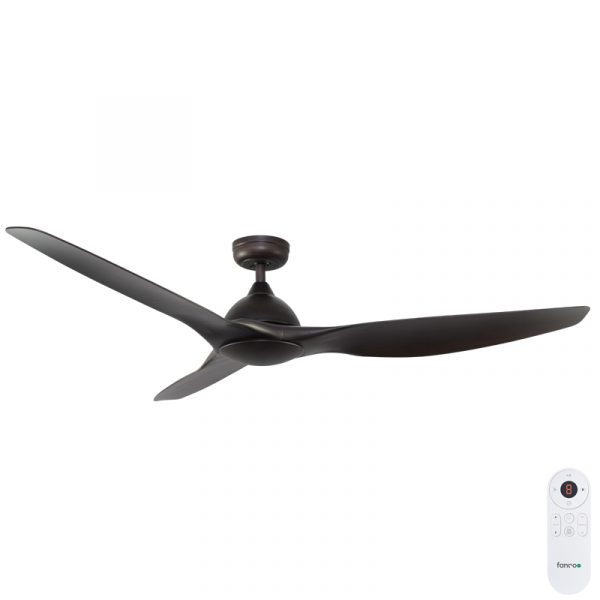 Fanco Horizon SMART High Airflow DC Ceiling Fan with Remote - Textured Bronze 64"
