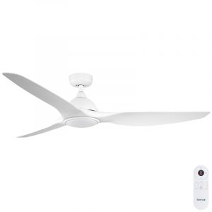 Fanco Horizon SMART High Airflow DC Ceiling Fan with CCT LED Light & Remote - White 64"