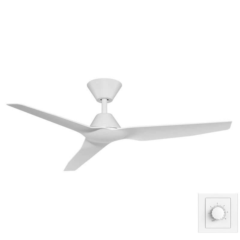 Fanco Infinity-ID DC Ceiling Fan with Wall Control - White 48"