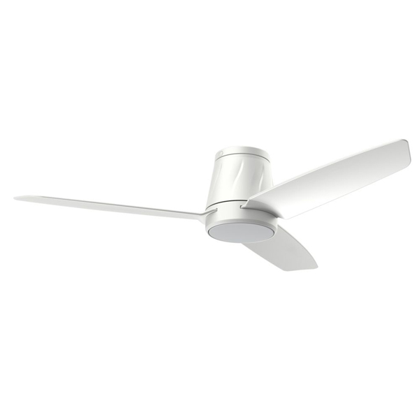Airborne Profile DC Ceiling Fan with CCT LED Light & Remote - White 50"