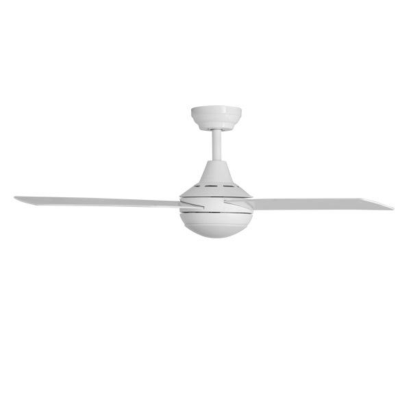 Claro Summer DC Ceiling Fan with CCT LED Light & Timber Blades - White 48"
