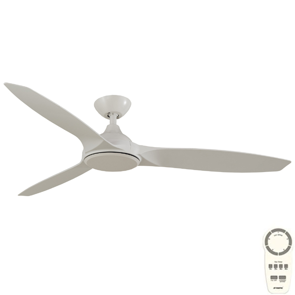 Martec Newport DC Ceiling Fan with Remote - White Satin 56"