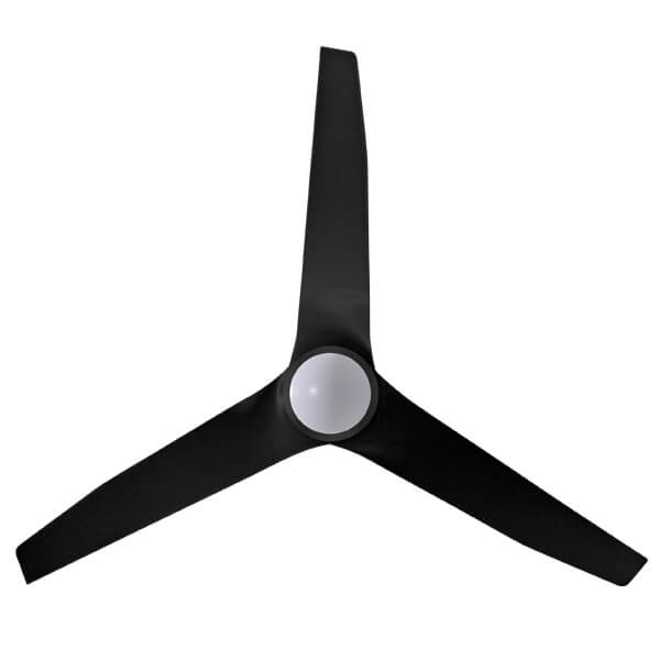 Fanco Infinity-ID DC Ceiling Fan SMART/Remote with Dimmable CCT LED Light - Black 48"