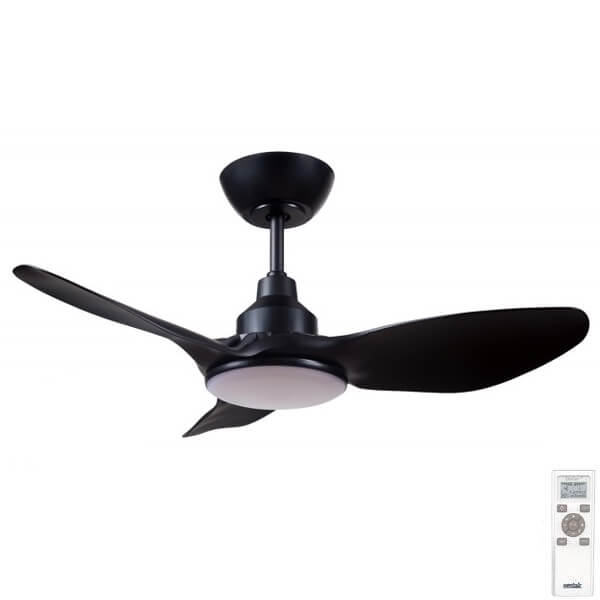 Ventair Skyfan DC Ceiling Fan with CCT LED Light - Black 36"