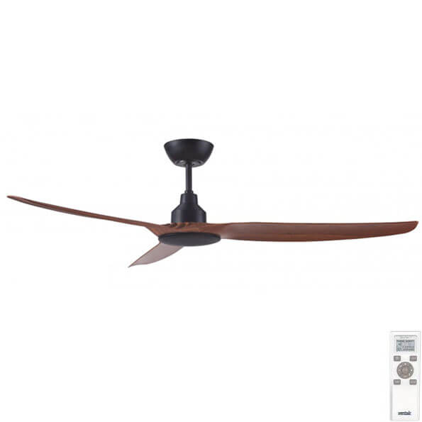 The Ventair Skyfan 60" ceiling fan with energysaving DC motor, glass