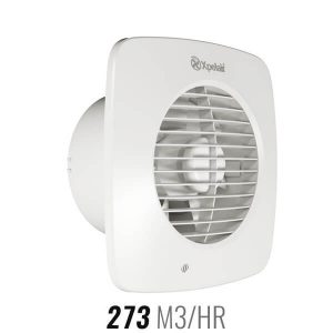 Xpelair Simply Silent Square DX100B Exhaust Fan 150mm White