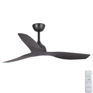 Claro Whisper DC Ceiling Fan - Black 48"