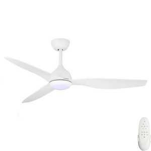 Fanco Eco Style DC Ceiling Fan with CCT LED Light and Remote - White 52"