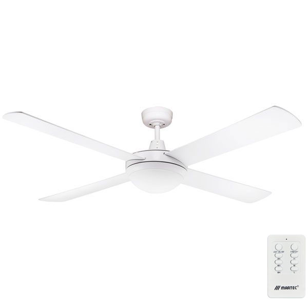 Fanco Urban 2 AC Ceiling Fan With Light And Remote (E27) - White 52"