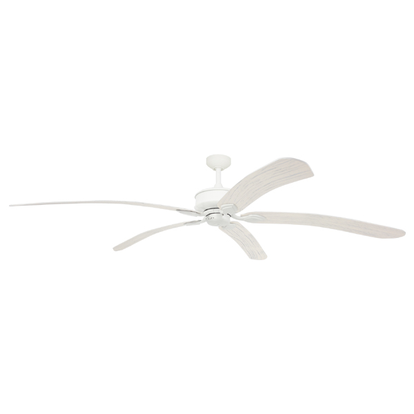 Tropicana AC Ceiling Fan - White & White Wash 72"