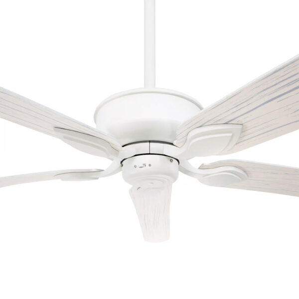 Three Sixty Tropicana AC Ceiling Fan - White with White Wash Blades 72"