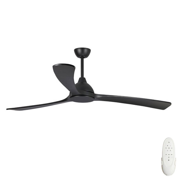 Fanco Sanctuary DC Ceiling Fan with Solid Timber Blades - Black 70"