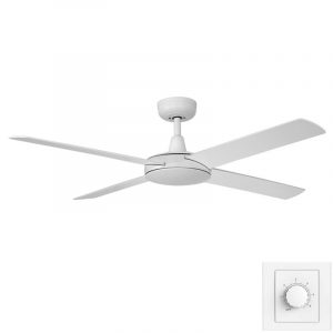 Fanco Eco Silent 2021 Model DC Ceiling Fan with Wall Control - White 52"