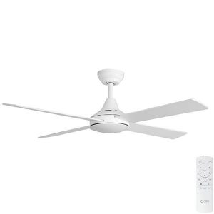 Claro Summer DC Ceiling Fan with Timber Blades - White 52"