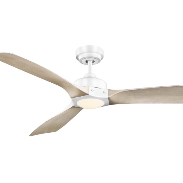 Mercator Ikuu Minota Smart DC Ceiling Fan with CCT LED Light and Remote - Black and Dark Timber 52"