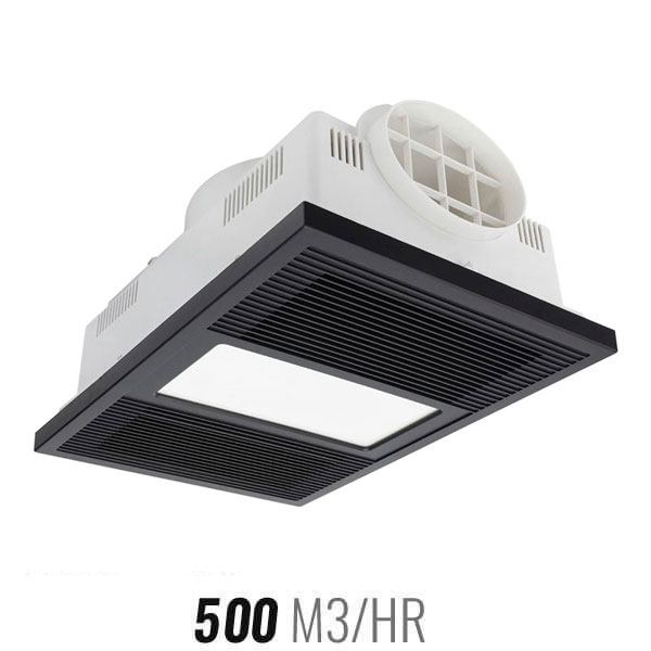 Brilliant Solace XL 4-in-1 Exhaust Fan Black | Fansonline Australia