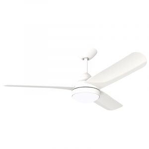 X-Over DC Ceiling Fan with CCT LED Light - White 48" (Wall Control)