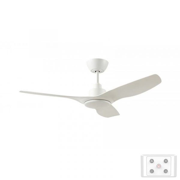 Ventair DC3 Ceiling Fan with Wall Control - White 48"