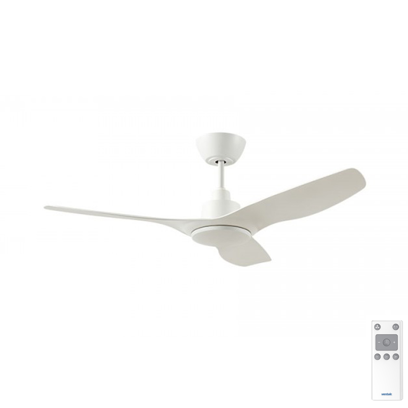 Ventair DC3 Ceiling Fan with Remote - White 48"
