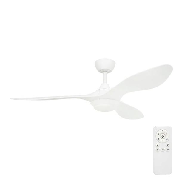 Malta DC Ceiling Fan with Remote & CCT LED Light Matt White 52