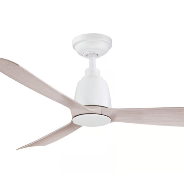 Kute 3 Blade DC Ceiling Fan with Remote - White Washed Oak 44"