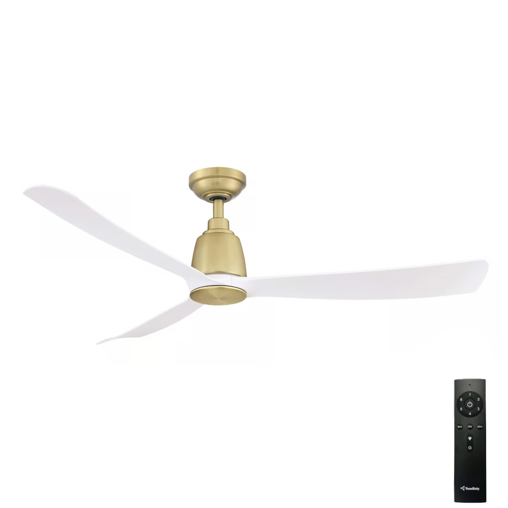 three-sixty-kute-3-blade-dc-ceiling-fan-with-remote-satin-brass-white-52-inch