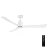 Kute 3 Blade DC Ceiling Fan with Remote - Graphite Weathered Wood 52"