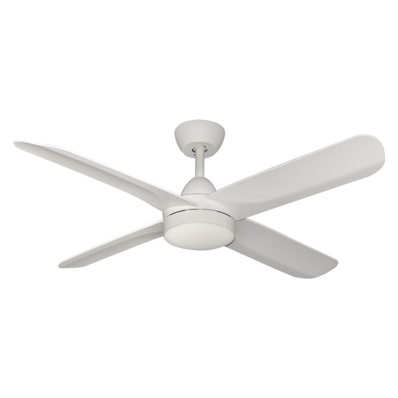 Activ DC Ceiling Fan with CCT LED Light - White 48" (Wall Control)