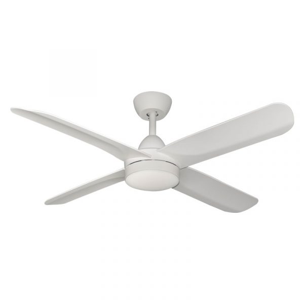 Activ DC Ceiling Fan with CCT LED Light - White 52" (Wall Control)