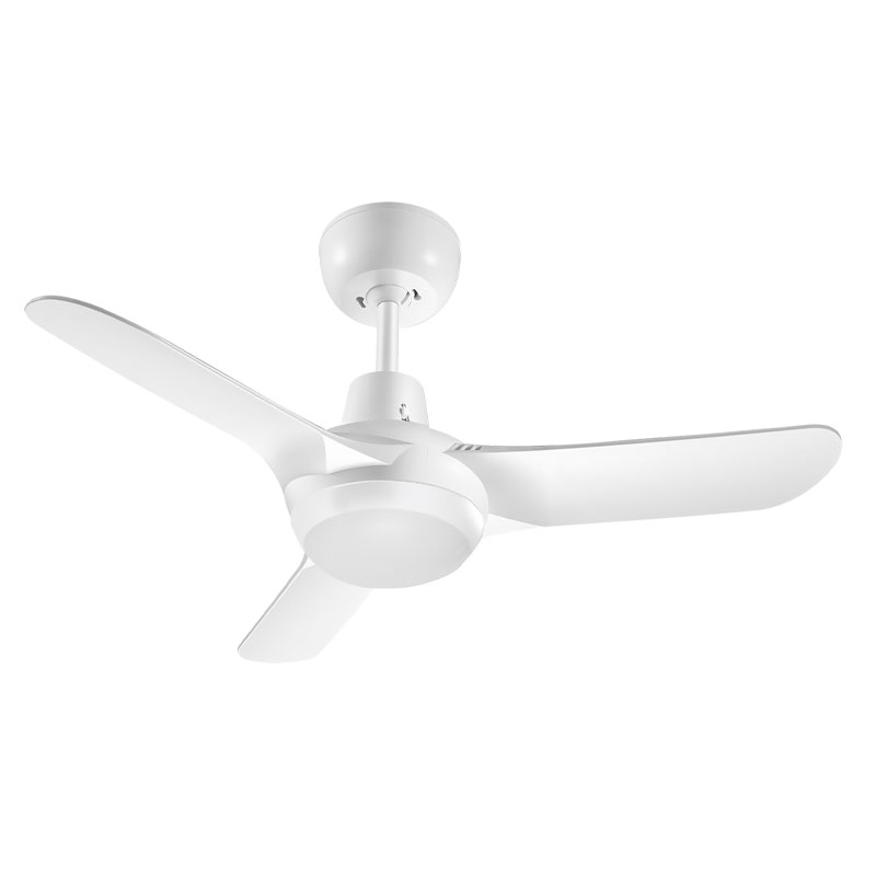 Spyda Ceiling Fan With Wall Control and CCT LED Light - White 36"