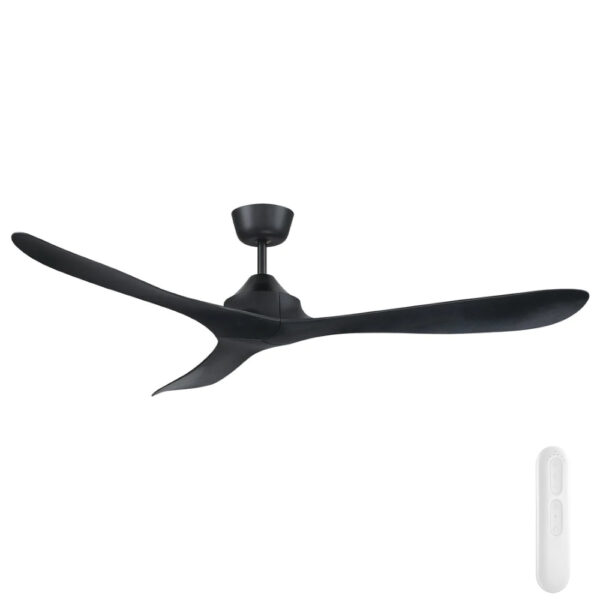 Mercator Juno DC Ceiling Fan with Remote - Black 56"
