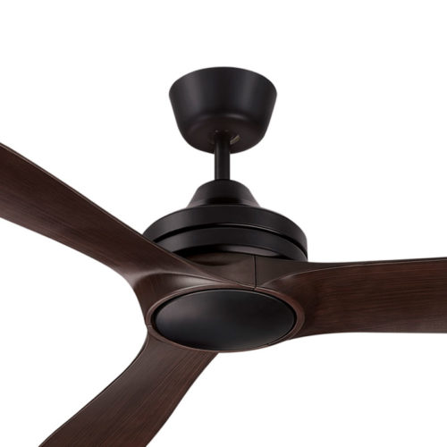 Mercator Lora DC Ceiling Fan with Remote - Black and Dark Timber 60"