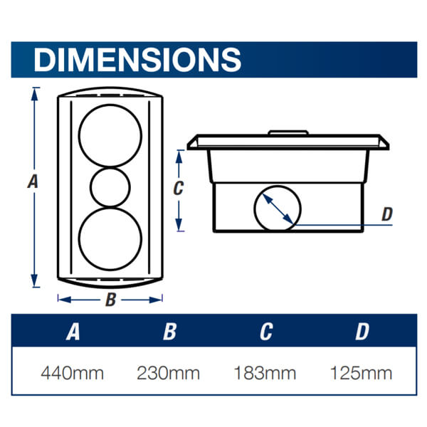 Ventair Klein 2 Exhaust Fan White | Fansonline Australia