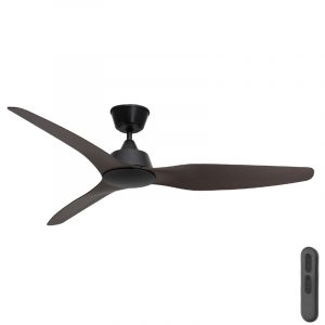Mercator Guardian IP55 DC Ceiling Fan with Remote - Black 56"