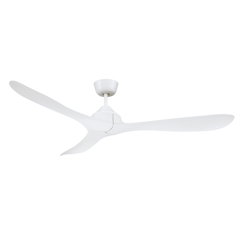 Mercator Juno 142cm (56") DC Ceiling Fan with Remote. White