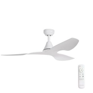 Three Sixty Simplicity DC Ceiling Fan with Remote - White 45"
